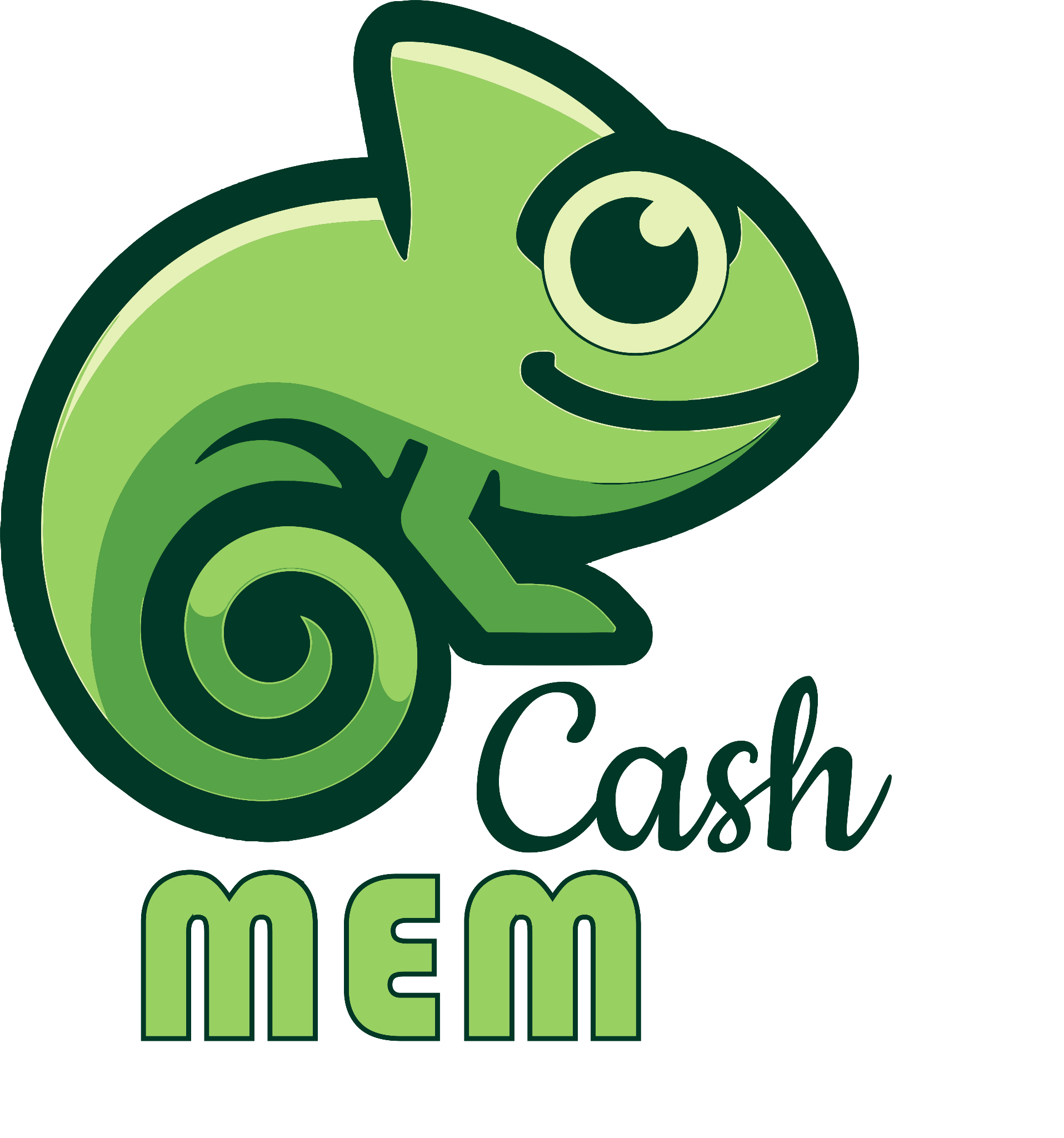 MEM Cash chameleon logo